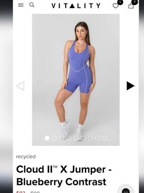 Excellent condition Vitality Blueberry Cloud II Jumper Size: XS